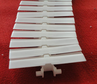 Flexible conveyor plain chains flat top chain XL175mm acetal slat top chain color white