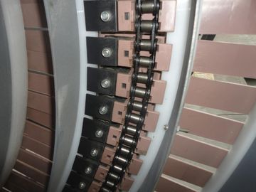 SS3873-K1200 SNAP ON PLASTIC PLATE TOP CHAINS WITH SIDE GUIDE BEARINGS SPIRAL CONVEYOR TOP CHAINS