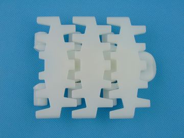 Acetal flat top chains XL185 ALUMINIUM MODULAR CONVEYOR SYSTEMS TOBACO CHAINS white color