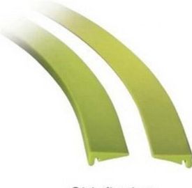 Straight neck guide rails for bottling lines side flex neck guide materials UHMWPE green