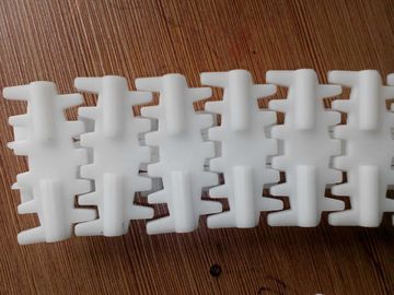 Acetal flat top chains XL185 ALUMINIUM MODULAR CONVEYOR SYSTEMS TOBACO CHAINS white color