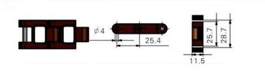 1100 Plastic crate conveyor chains flexible case conveyor chains materials POM/PA6 for light induestries