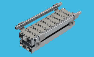 65mm vertical conveyor beams conveyor straight running tracks aluminium materials