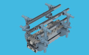 65mm vertical conveyor beams conveyor straight running tracks aluminium materials