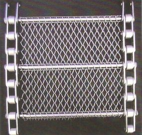 SS wire mesh belts slat band conveyor belts chain drive wire belts