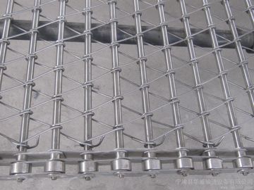SS wire mesh belts slat band conveyor belts chain drive wire belts
