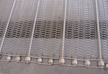 SS wire mesh belts slat band conveyor belts chain drive wire belts