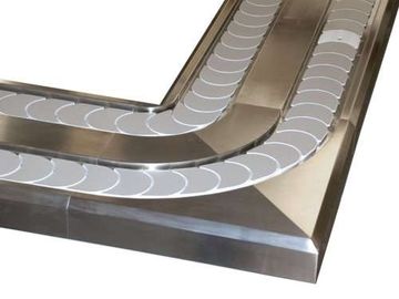 Shusi bar conveyor chain width 114.3mm 82.6mm crescent chains flexible conveyor chains