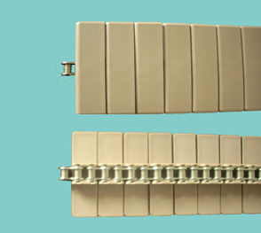 SS843-k137  Straight running plastic plate top conveyor chains stainless steel base link chains pitch 12.7mm