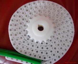 60P engineering plastic roller chains for bottle industry silence transimission chains materials POM white color