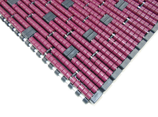LBP conveyor chains low back pressure modular conveyor belts for shrink-wrapped trays MCC1005LBP color purple